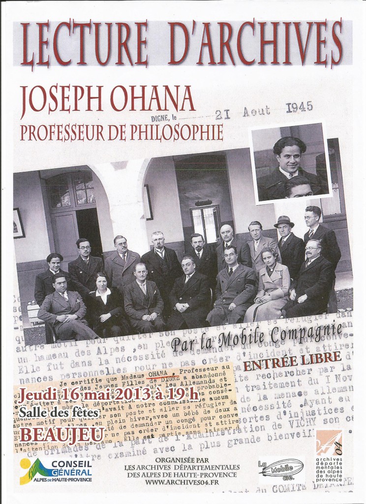 Joseph Ohana 2013