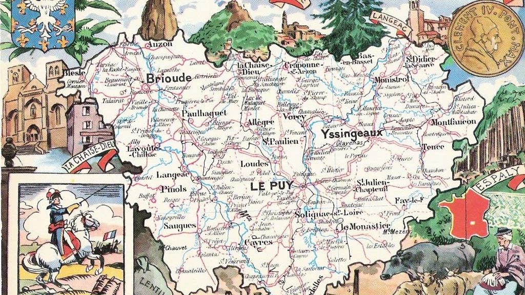 carte Haute Loire carte Departement